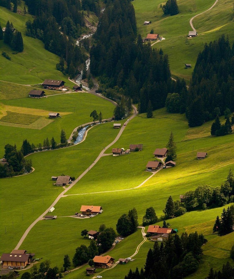 صور جمال الطبيعة في الريف السويسري